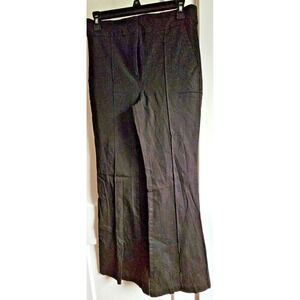LOFT Women's black Flare wide Leg seamed front‎ 4 pockets stretch 4 Pants Sz 4